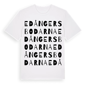Edångersbodarna ordlek t-shirt – ekologisk bomull t-shirt från Pinshirt
