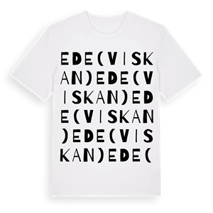 Ede(Viskan) ordlek t-shirt – ekologisk bomull t-shirt från Pinshirt