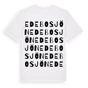 Edebosjön ordlek t-shirt – ekologisk bomull t-shirt från Pinshirt