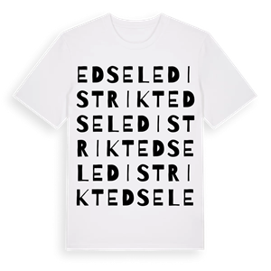 Edsele distrikt ordlek t-shirt – ekologisk bomull t-shirt från Pinshirt