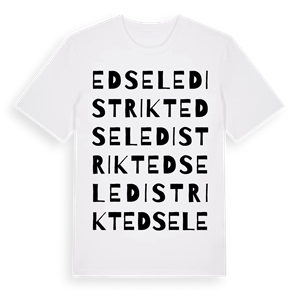 Edsele distrikt ordlek t-shirt – ekologisk bomull t-shirt från Pinshirt
