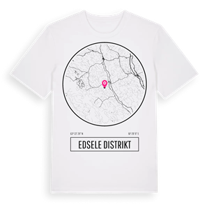 Edsele distrikt t-shirt – ekologisk bomull t-shirt från Pinshirt