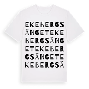 Ekebergsänget ordlek t-shirt – ekologisk bomull t-shirt från Pinshirt