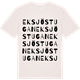 Vintage White t-shirt med Eksjöstugan ordlek t-shirt