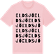 Pink Cotton t-shirt med Eldsjö ordlek t-shirt