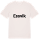Vintage White t-shirt med Essvik fetstil t-shirt