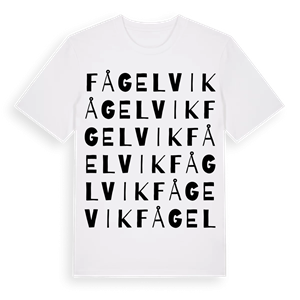 Fågelvik ordlek t-shirt – ekologisk bomull t-shirt från Pinshirt