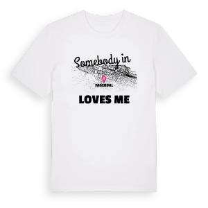 Någon i Fagerdal älskar mig t-shirt – ekologisk bomull t-shirt från Pinshirt