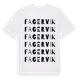 White t-shirt med Fagervik ordlek t-shirt