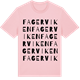 Pink Cotton t-shirt med Fagerviken ordlek t-shirt