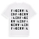 White t-shirt med Fagerviken ordlek t-shirt