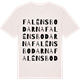 Vintage White t-shirt med Falénsbodarna ordlek t-shirt