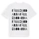 White t-shirt med Fällebodarna ordlek t-shirt