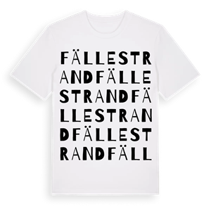 Fällestrand ordlek t-shirt – ekologisk bomull t-shirt från Pinshirt