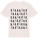Vintage White t-shirt med Fällkäl ordlek t-shirt