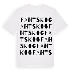 Fantskog ordlek t-shirt – ekologisk bomull t-shirt från Pinshirt