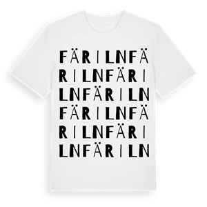 Färiln ordlek t-shirt – ekologisk bomull t-shirt från Pinshirt