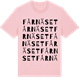 Pink Cotton t-shirt med Fårnäset ordlek t-shirt
