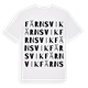 White t-shirt med Färnsvik ordlek t-shirt