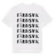 White t-shirt med Färnsvik ordlek t-shirt