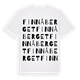 White t-shirt med Finnåberget ordlek t-shirt