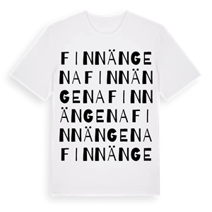 Finnängena ordlek t-shirt – ekologisk bomull t-shirt från Pinshirt