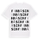 White t-shirt med Finnåsen ordlek t-shirt