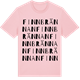 Pink Cotton t-shirt med Finnbrännan ordlek t-shirt