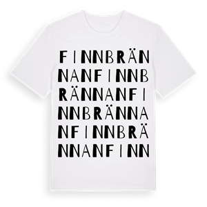 Finnbrännan ordlek t-shirt – ekologisk bomull t-shirt från Pinshirt