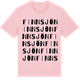 Pink Cotton t-shirt med Finnsjön ordlek t-shirt