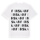 White t-shirt med Finskan ordlek t-shirt