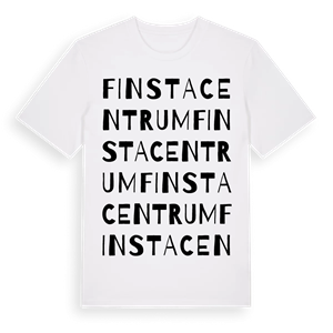 Finsta centrum ordlek t-shirt – ekologisk bomull t-shirt från Pinshirt