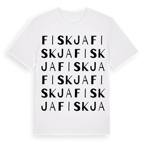 Fiskja ordlek t-shirt – ekologisk bomull t-shirt från Pinshirt