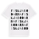 Fiskjabodarna ordlek t-shirt