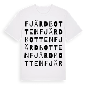 Fjärdbotten ordlek t-shirt – ekologisk bomull t-shirt från Pinshirt