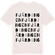 Vintage White t-shirt med Fjärdingen ordlek t-shirt