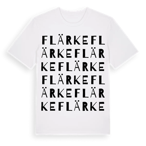 Flärke ordlek t-shirt – ekologisk bomull t-shirt från Pinshirt