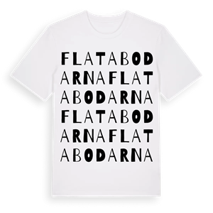 Flatabodarna ordlek t-shirt – ekologisk bomull t-shirt från Pinshirt