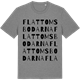 Mid Heather Gray t-shirt med Flattomsbodarna ordlek t-shirt