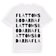 Flattomsbodarna ordlek t-shirt