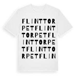 Flinttorpet ordlek t-shirt – ekologisk bomull t-shirt från Pinshirt