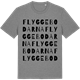 Mid Heather Gray t-shirt med Flyggebodarna ordlek t-shirt