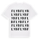 White t-shirt med Flyn ordlek t-shirt