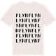 Vintage White t-shirt med Flyn ordlek t-shirt