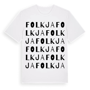Folkja ordlek t-shirt – ekologisk bomull t-shirt från Pinshirt