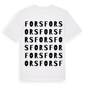 Fors ordlek t-shirt – ekologisk bomull t-shirt från Pinshirt