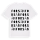 Forsån ordlek t-shirt