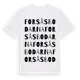 White t-shirt med Forsåsbodarna ordlek t-shirt