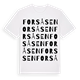 Forsåsen ordlek t-shirt