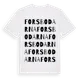 White t-shirt med Forsbodarna ordlek t-shirt